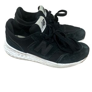 New Balance X-70 Black White Suede Athletic Running Shoes WSX70GB1 Size 7.5